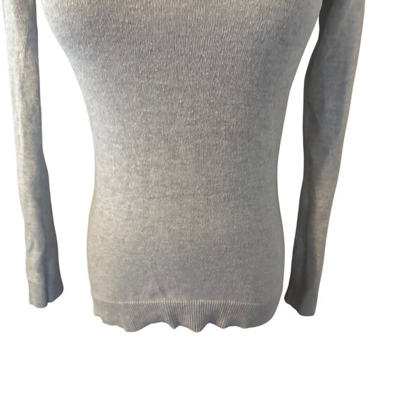 Maison Jules gray super soft pull over top with cool glasses size XS - Picture 5 of 7
